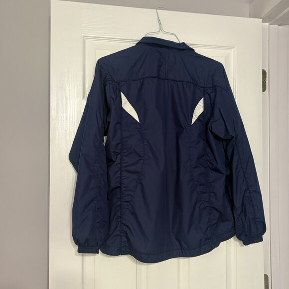 Nike Soccer Windbreaker Youth Large L 12-14 Blue Full Zip Mesh Lined Jacket - Picture 2 of 7